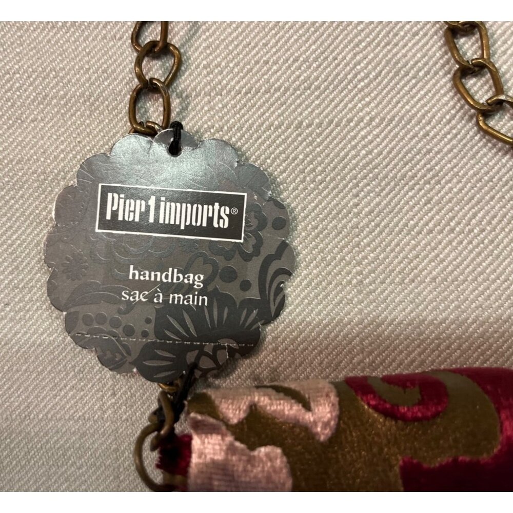 Vintage Pier One Purse NEW Chain Strap Small - Picture 9 of 12